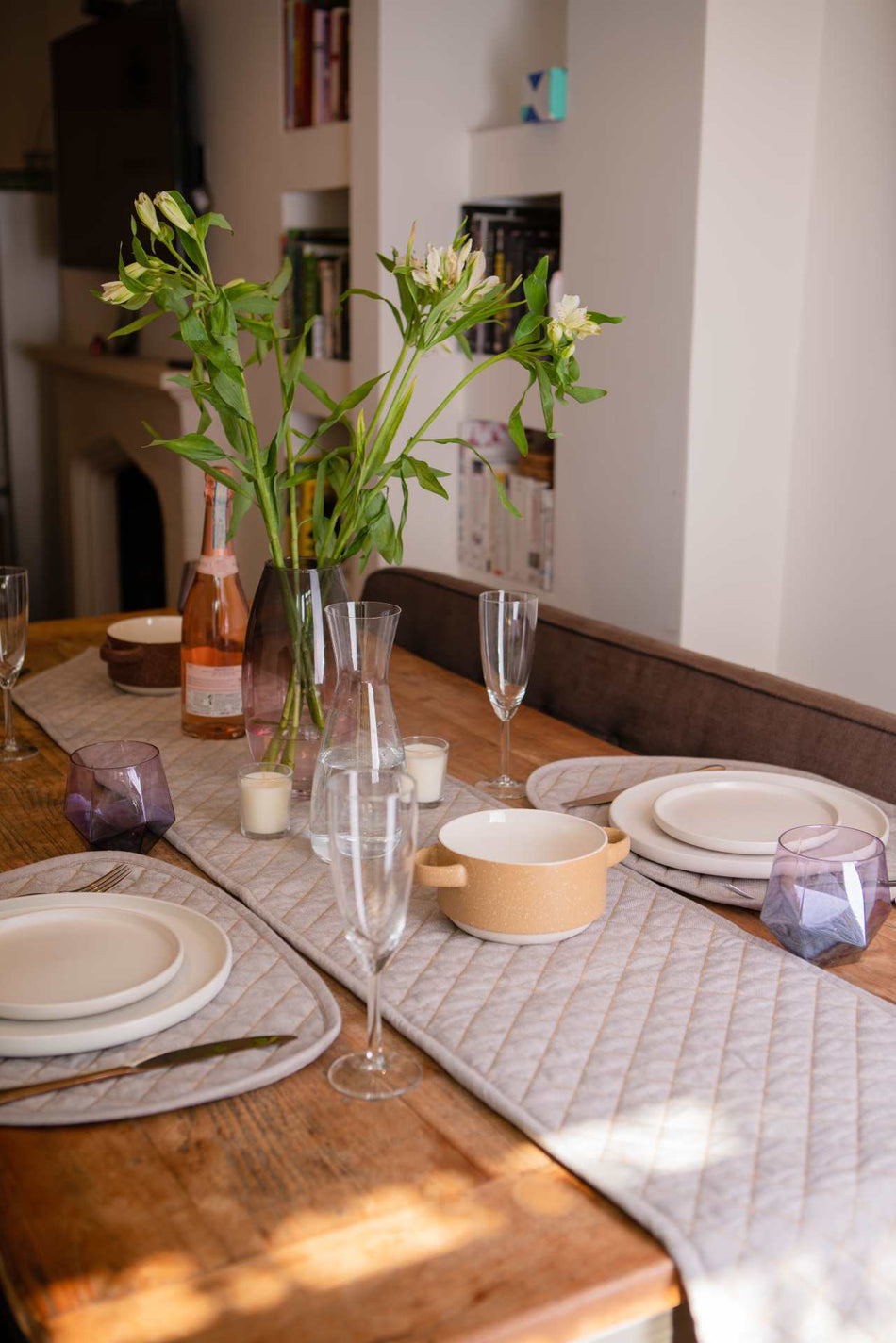 The Eco-Friendly Elegance of Organic Cotton Quilted Table Runners