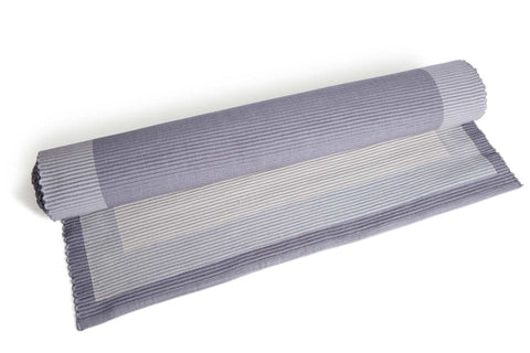 Yoga Mat - Grey - Handmade & Organic Cotton