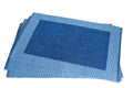 Luxury Placemats Blue - 4 Pack Handmade & Organic Cotton