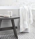 organic cotton white bath towel