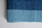 Handmade cotton navy blue placemat - corner view