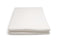 Neatly folded cotton fitted bed sheet - White