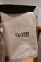 Grey cotton kitchen towel by Karpasa London for sale