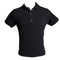 Organic cotton women's polo T-Shirt black - half sleeves